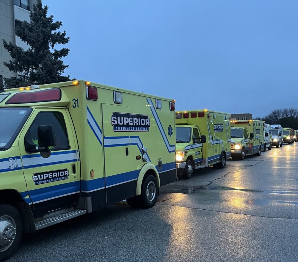 Superior Ambulance Service Assists Franciscan Health Crown Point Hospital move in Crown Point