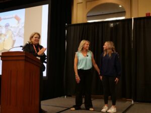 Amanda Gaylord and her daughter