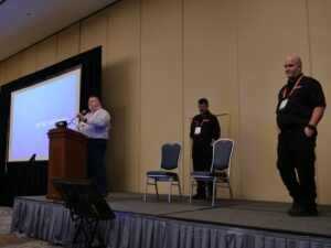 Indiana General Manager Jeff Wilken, Indiana Education Manager Terry Johnson and Special Events Manager Dave Holleman present on FEMA