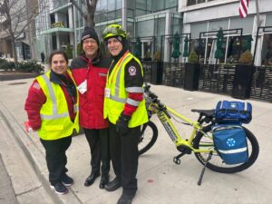 Alex with Superior's CEO and his partner at the Shamrock Shuffle