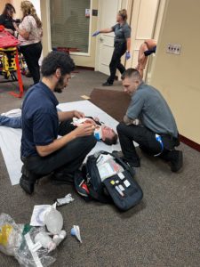 Life Support Training Institute (LSTI) in Michigan Conducts a demonstration of a Mass Causality Incident (MCI) for Paramedic and EMT Students