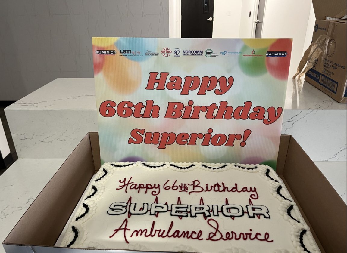Highland, Indiana, cake and birthday sign