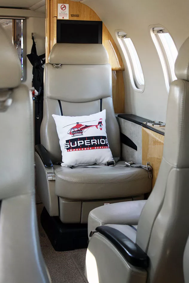 Superior Ambulance Learjet Interior