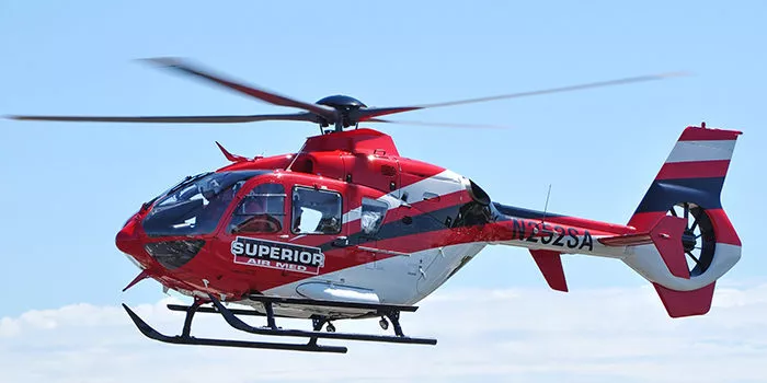 Superior Ambulance air medical transport helicopter